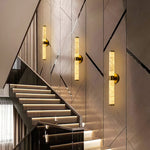Anello Modern Linear Alabaster Sconce by Dalmivik, product or room detail view