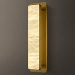 Celine Minimalist Alabaster Wall Sconce by Dalmivik, product or room detail view