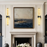 Anello Alabaster Black Wall Sconce 24" H by Dalmivik, product or room detail view