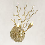 Crystal Branch Wall Sconce, 10 in - Silver complete fixture