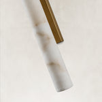 Resin Column Wall Sconce, 36 in - Black complete fixture