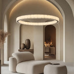 Madison Round Alabaster Chandelier by Dalmivik, product or room detail view