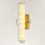 Resin Column Wall Sconce, 20 in - Gold complete fixture