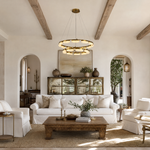 Amara Modern Ring Alabaster Chandelier by Dalmivik, product or room detail view