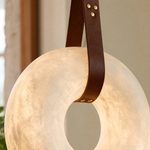 Anello Modern Alabaster Ring Pendant Light by Dalmivik, product or room detail view