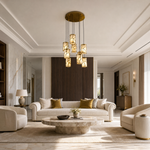 Cascata Modern Cluster Pendant Light by Dalmivik, product or room detail view
