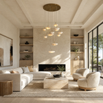 Ciottolo Modern Alabaster Pendant Light Fixtures by Dalmivik, product or room detail view