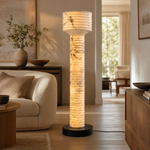 Colonna Ribbed Column Floor Lamp by Dalmivik, product or room detail view