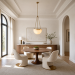Ellune Modern Alabaster Bowl Chandelier by Dalmivik, product or room detail view