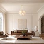 Hollis Modern Alabaster Round Pendant Light by Dalmivik, product or room detail view