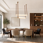 Lacora Modern Alabaster Linear Pendant Light by Dalmivik, product or room detail view