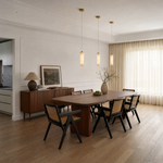 Linea Alabaster Kitchen Island Pendant Light by Dalmivik, product or room detail view