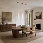 Linea Alabaster Kitchen Island Pendant Light by Dalmivik, product or room detail view