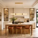 Anello Alabaster Cylinder Linear Pendant 47.24" L by Dalmivik, product or room detail view