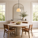 Elspeth Alabaster Dome Pendant Light by Dalmivik, product or room detail view