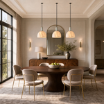 Elspeth Alabaster Dome Pendant Light by Dalmivik, product or room detail view