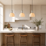 Elspeth Alabaster Dome Pendant Light by Dalmivik, product or room detail view