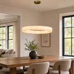 Alabaster Square Large Ring Chandelier 770 - Copper by Dalmivik, product or room detail view