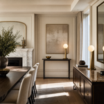 Orbita Modern Alabaster Table Lamp by Dalmivik, product or room detail view