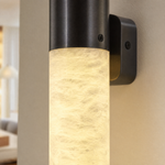 Pillar Light Slim Rod Alabaster Column Wall Sconce by Dalmivik, product or room detail view