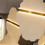 Relieva Sculpted Modern Chandelier Lighting by Dalmivik, product or room detail view