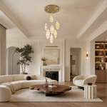 Relieva Sculpted Modern Chandelier Lighting by Dalmivik, product or room detail view