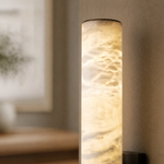Verity Alabaster Modern Vertical Sconce by Dalmivik, product or room detail view