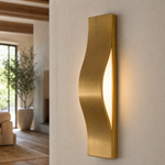Veya Modern Ribbon Wall Sconce Lamps by Dalmivik, product or room detail view