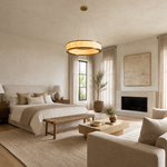Vivian Modern Alabaster Round Chandelier by Dalmivik, product or room detail view
