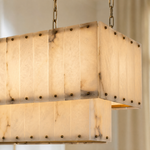 Vivian Modern Rectangular Dining Chandelier by Dalmivik, product or room detail view
