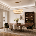 Vivian Modern Rectangular Dining Chandelier by Dalmivik, product or room detail view