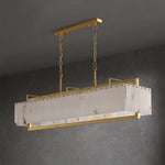 Alabaster Bar Chandelier with Gold & White Finish by Dalmivik, product or room detail view