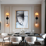 Alabaster Double Spherical Wall Lamp by Dalmivik, product or room detail view