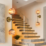 Alabaster Double Spherical Wall Lamp by Dalmivik, product or room detail view