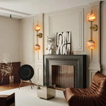 Alabaster Double Spherical Wall Lamp by Dalmivik, product or room detail view