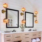 Alabaster Double Spherical Wall Lamp by Dalmivik, product or room detail view