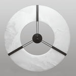 Alabaster Halo Pendant Light – Black & White LED Chandelier by Dalmivik, product or room detail view
