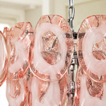 Amara Ripple Blush Tiered Glass Chandelier