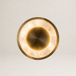 Anello Modern Alabaster Ceiling Light by Dalmivik, complete fixture view