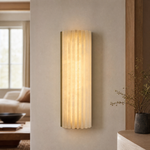 Capsula Alabaster Wall Sconce 11.8" by Dalmivik, furnished room or product detail view