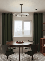 Carve Alabaster Pendant Light – Hand‑Carved Stone Shade with Black Frame by Dalmivik, product or room detail view
