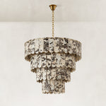 Product detail of Cascading Marble Panel Chandelier 33.5
