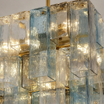 Chromatic Vault Multicolor Glass Prism Chandelier