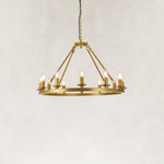 Classic Candle Ring Chandelier in 31.5 in / 80 cm - alternate angle