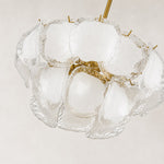 Cloud Glass Drum Chandelier in 24 in / 61 cm - material detail