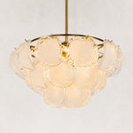 Cloud Glass Drum Chandelier in 30 in / 76 cm - material detail