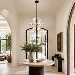 Clustered White Marble Disc Chandelier 23.6