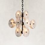Product detail of Clustered White Marble Disc Chandelier 23.6