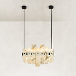 Compact Petal Marble Chandelier 27.6