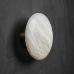 Cristallo Modern Alabaster Sconce by Dalmivik, complete fixture view